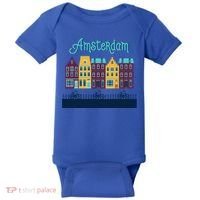 Amsterdam Netherlands Bicycle Europe Funny Gift Baby Bodysuit thumb 0