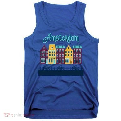 Amsterdam Netherlands Bicycle Europe Funny Gift Tank Top