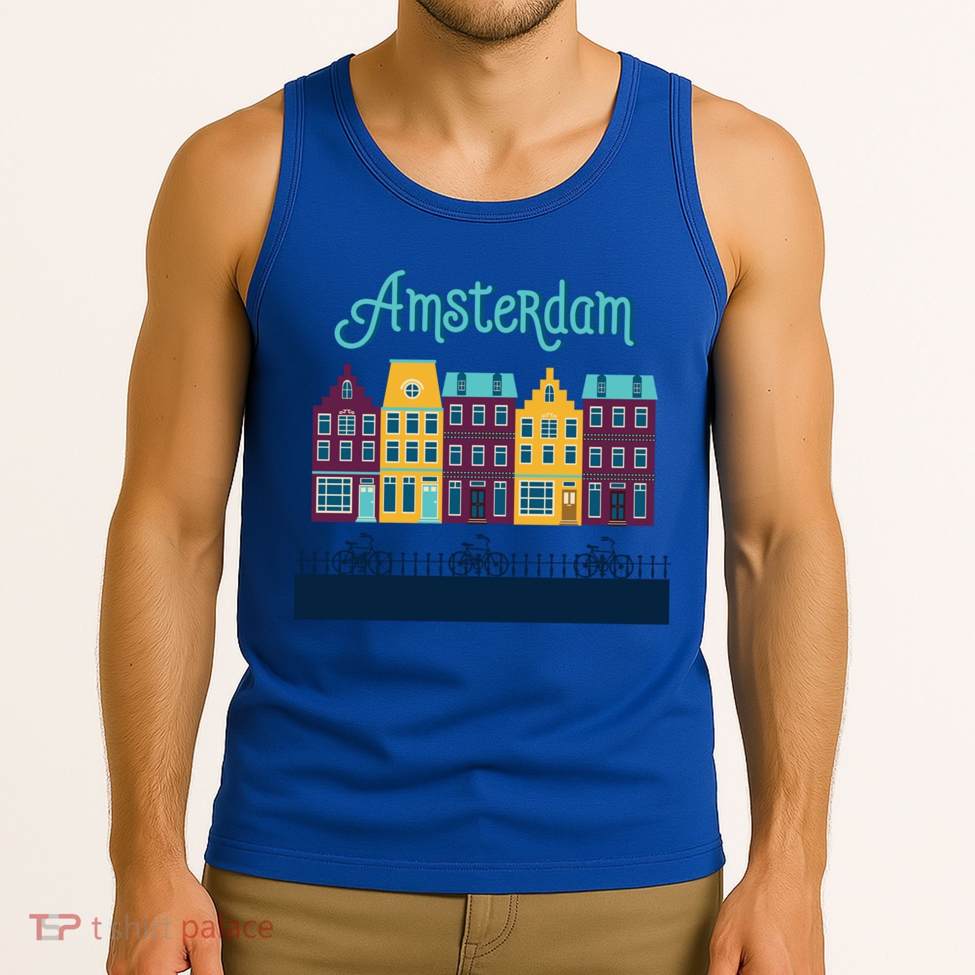 Amsterdam Netherlands Bicycle Europe Funny Gift Tank Top