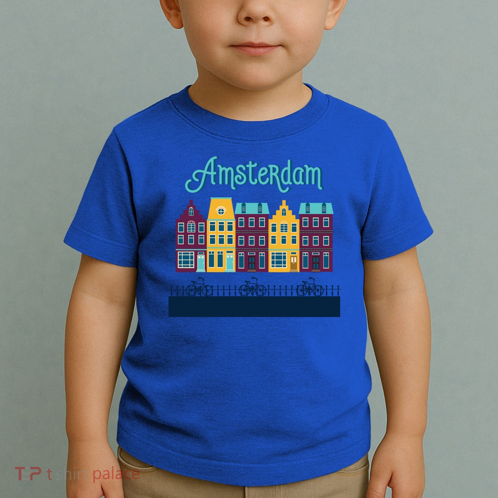 Amsterdam Netherlands Bicycle Europe Funny Gift Toddler T-Shirt