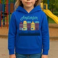 Amsterdam Netherlands Bicycle Europe Funny Gift Kids Hoodie thumb 3