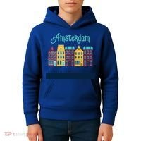 Amsterdam Netherlands Bicycle Europe Funny Gift Kids Hoodie thumb 4