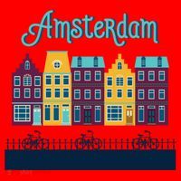 Amsterdam Netherlands Bicycle Europe Funny Gift Santa Hat thumb 1