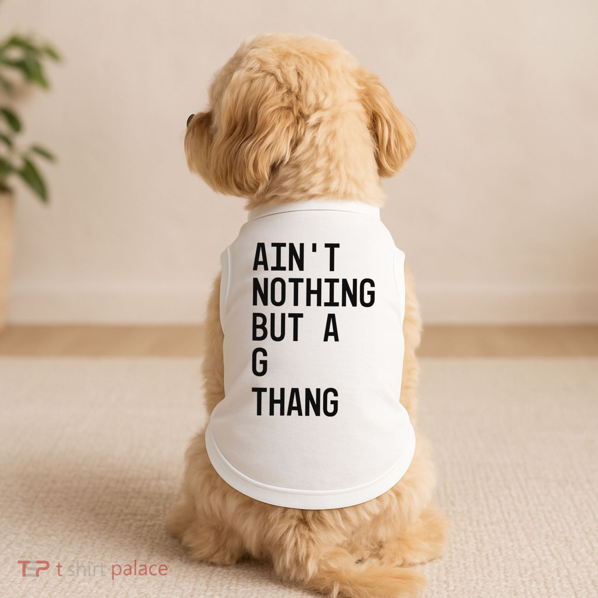 AinT Nothing But A G Thang 90s Doggie Tank