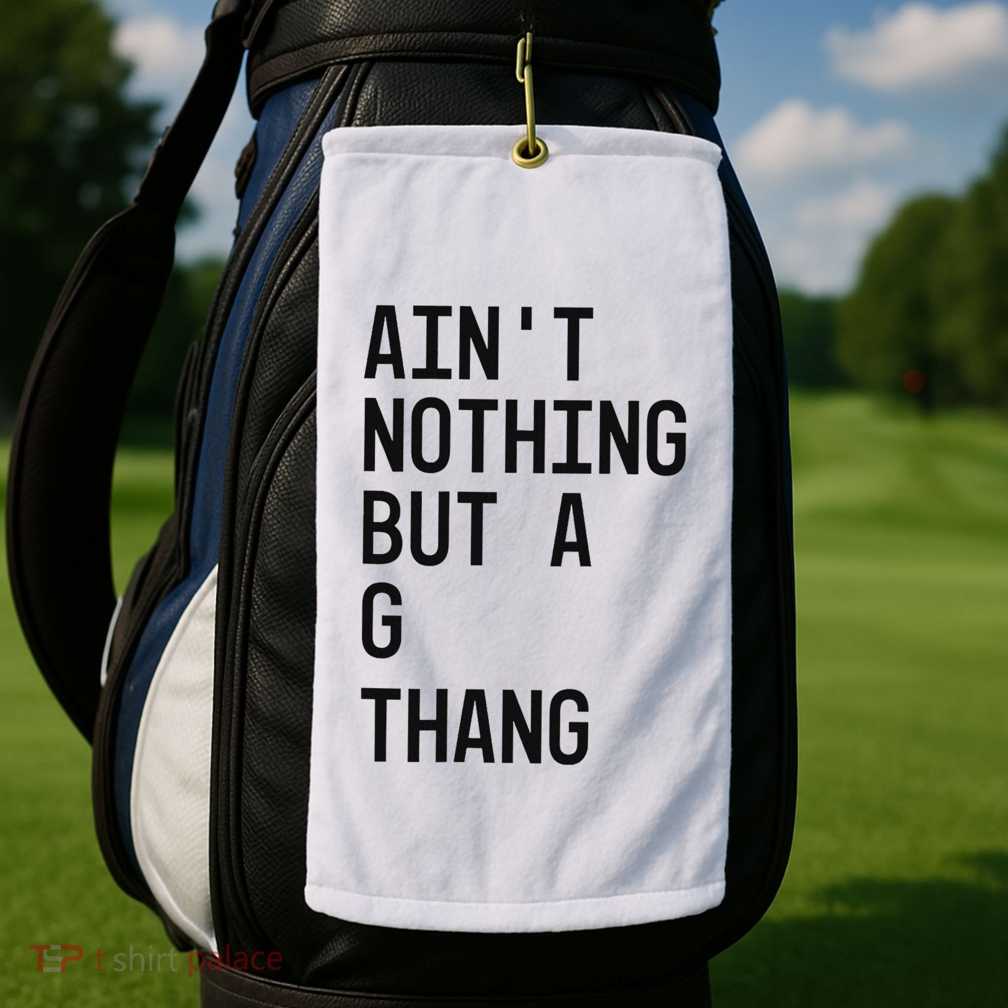 AinT Nothing But A G Thang 90s Golf Towel