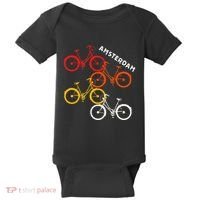 Amsterdam Netherlands Bike Bicycle Souvenir Baby Bodysuit thumb 0