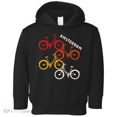 Amsterdam Netherlands Bike Bicycle Souvenir Toddler Hoodie