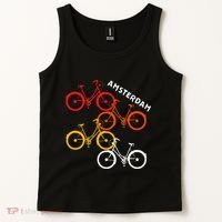 Amsterdam Netherlands Bike Bicycle Souvenir Tank Top thumb 2