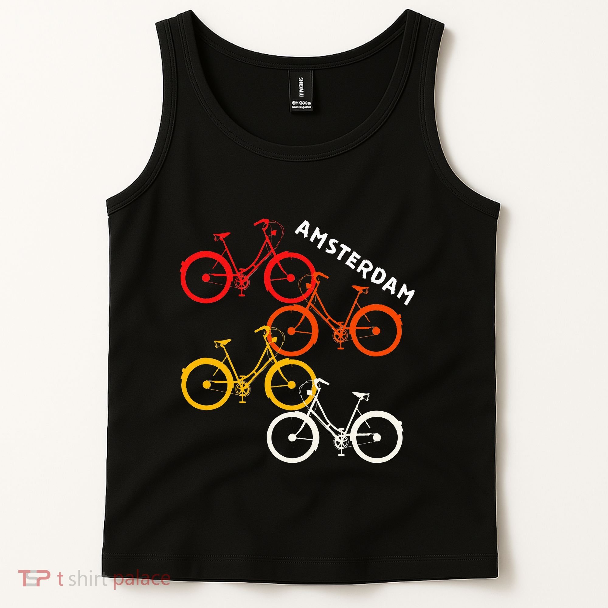 Amsterdam Netherlands Bike Bicycle Souvenir Tank Top