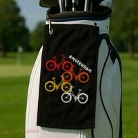 Amsterdam Netherlands Bike Bicycle Souvenir Golf Towel thumb 2