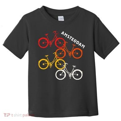 Amsterdam Netherlands Bike Bicycle Souvenir Toddler T-Shirt