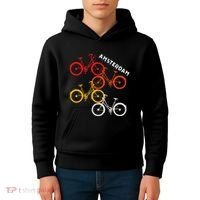 Amsterdam Netherlands Bike Bicycle Souvenir Kids Hoodie thumb 4