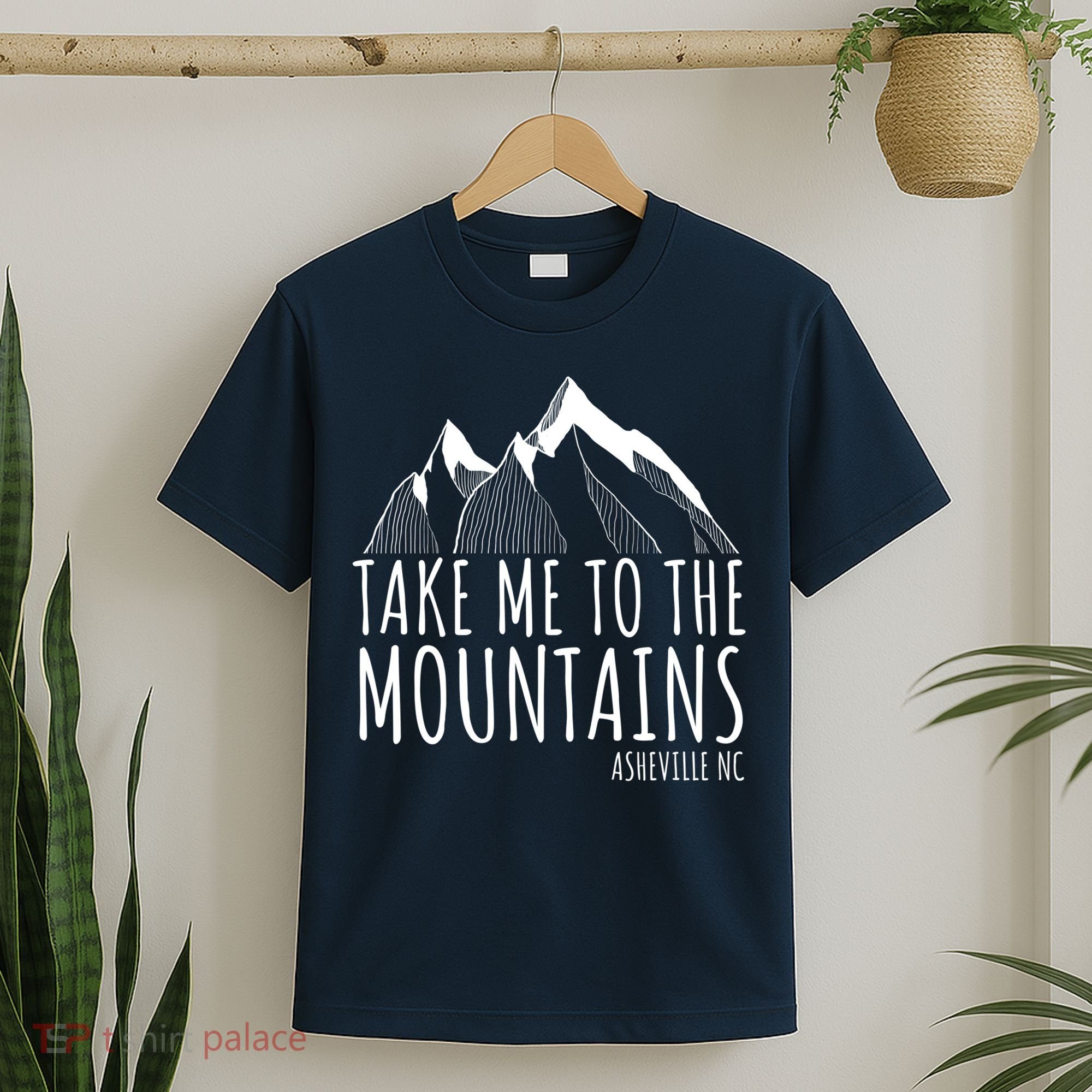 Asheville NC Blue Ridge Hiking Take Me To The Mountains Gift T-Shirt