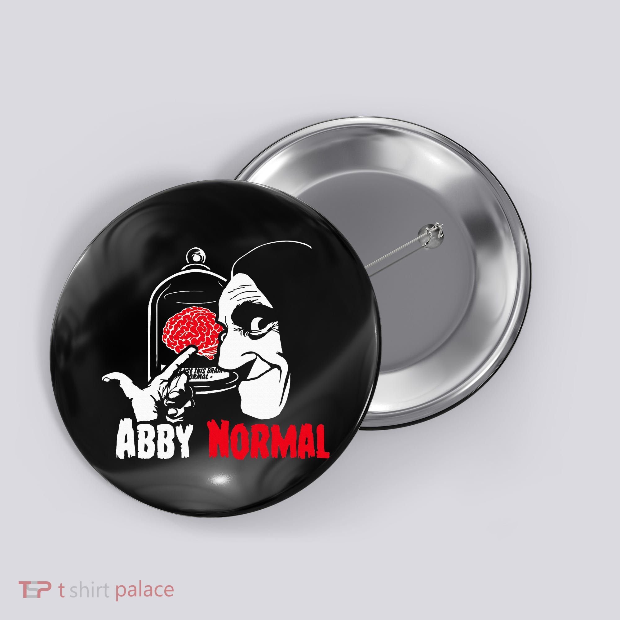 Abby Normal Brain Abnormal Christmas Costume  Button