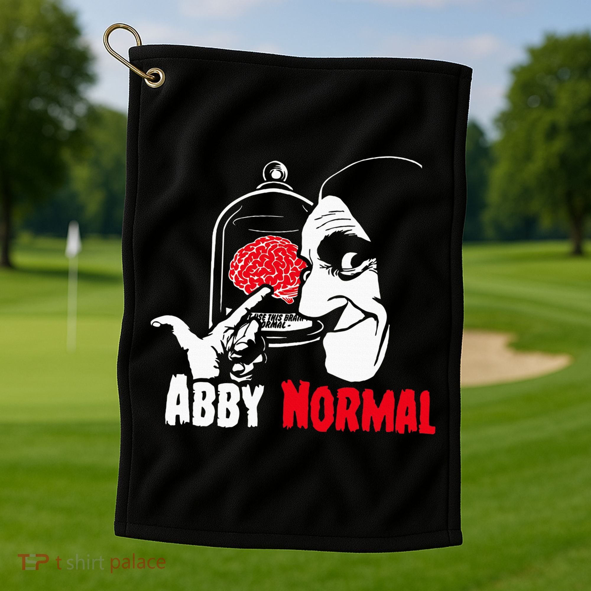 Abby Normal Brain Abnormal Christmas Costume  Golf Towel