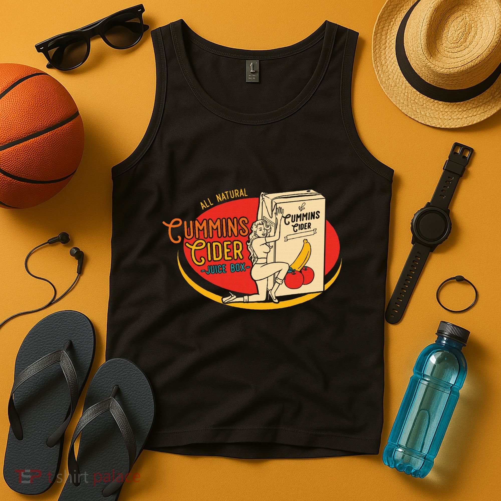 All Natural Cum.Mins Cider Humor Tank Top