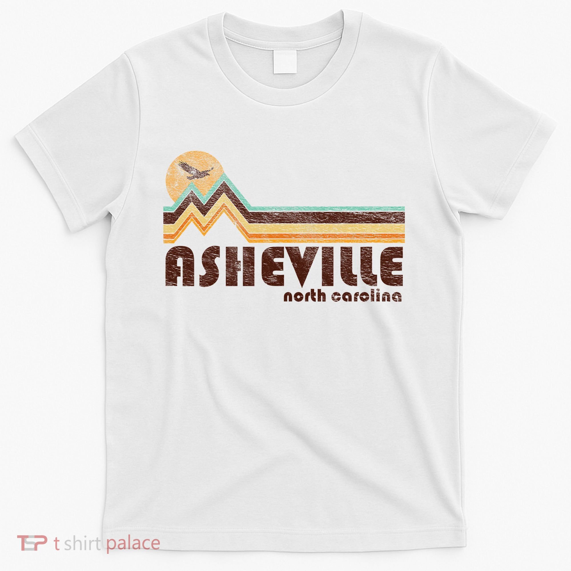 Asheville North Carolina Nc 70s 80s Retro Style Vintage T-Shirt