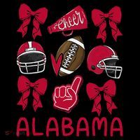 Alabama Niece Coquette Bow Gift Ornament thumb 1