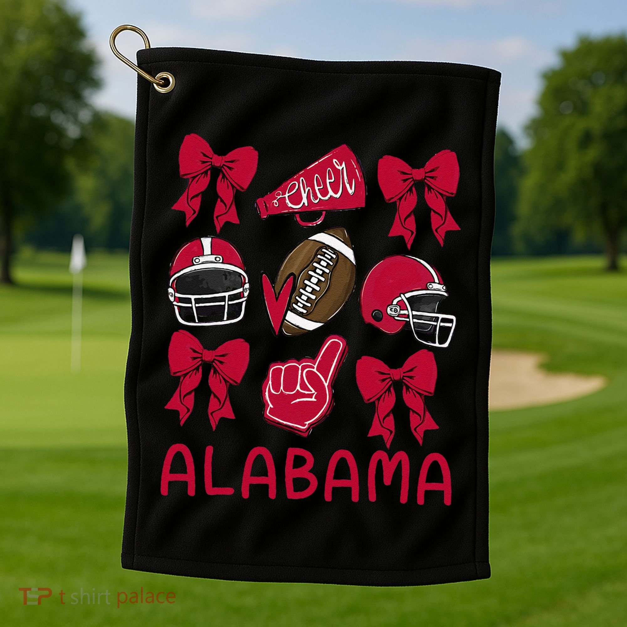 Alabama Niece Coquette Bow Gift Golf Towel