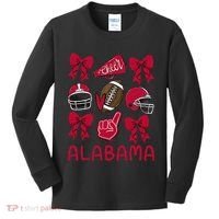 Alabama Niece Coquette Bow Gift Kids Long Sleeve Shirt thumb 0