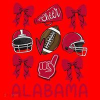 Alabama Niece Coquette Bow Gift Santa Hat thumb 1