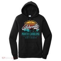 Asheville North Carolina Retro Sunset Blue Ridge Mountains Women's Hoodie thumb 0