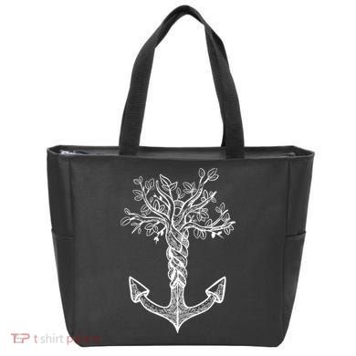 Anchor Tree Tote Bag