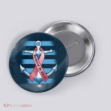 Anchored In Christ Button