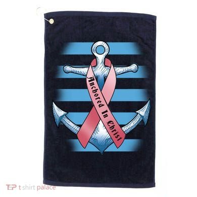 Anchored In Christ Golf Towel