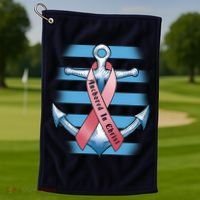 Anchored In Christ Golf Towel thumb 1