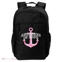 Anchored In Hope Breast Cancer Awareness Backpack thumb 0