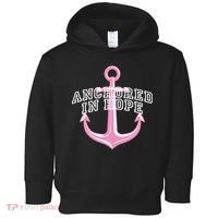 Anchored In Hope Breast Cancer Awareness Toddler Hoodie thumb 0