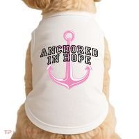 Anchored In Hope Breast Cancer Awareness Doggie Tank thumb 0
