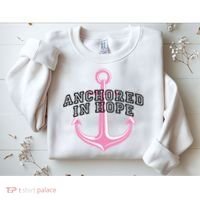 Anchored In Hope Breast Cancer Awareness Sweatshirt thumb 2