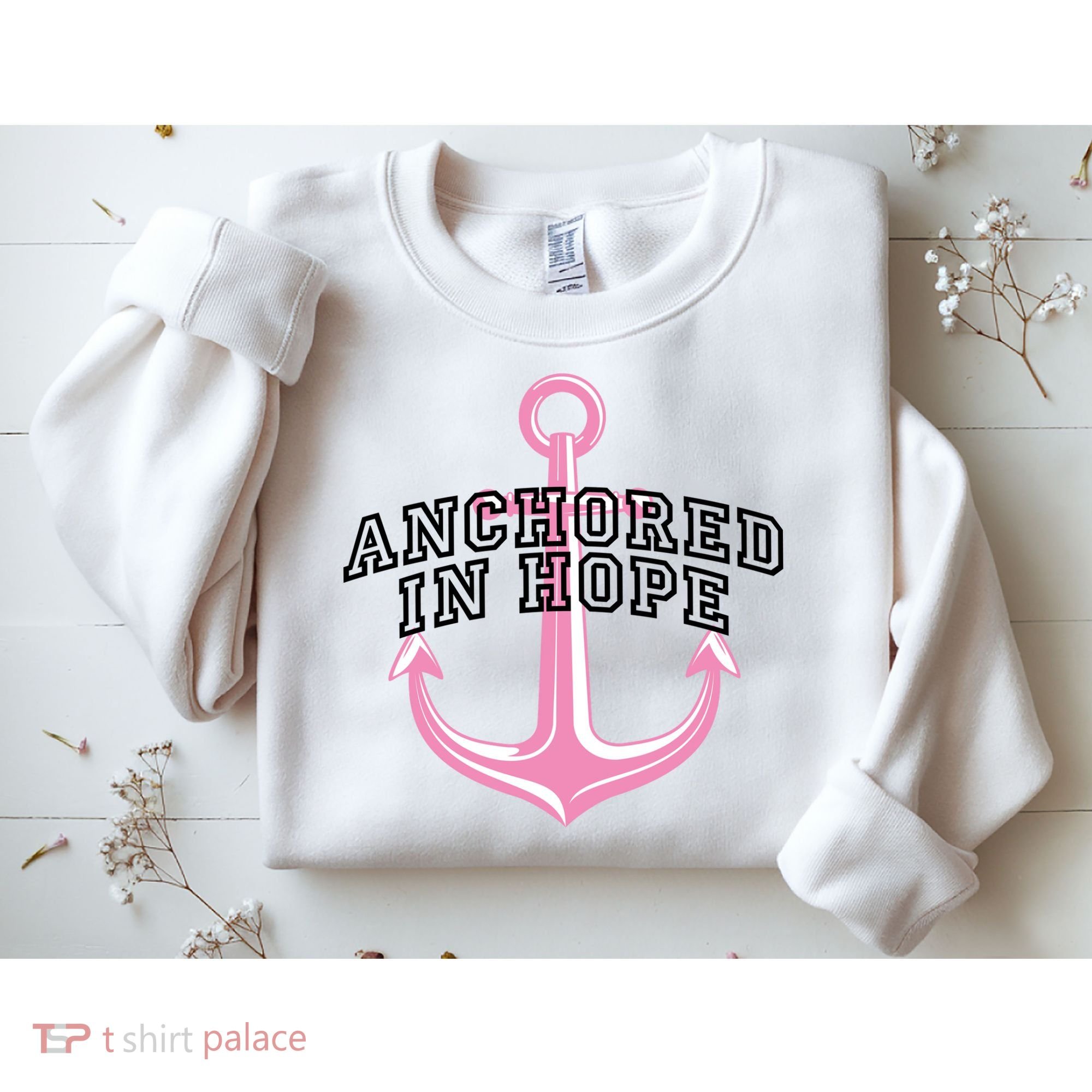 Anchored In Hope Breast Cancer Awareness Sweatshirt