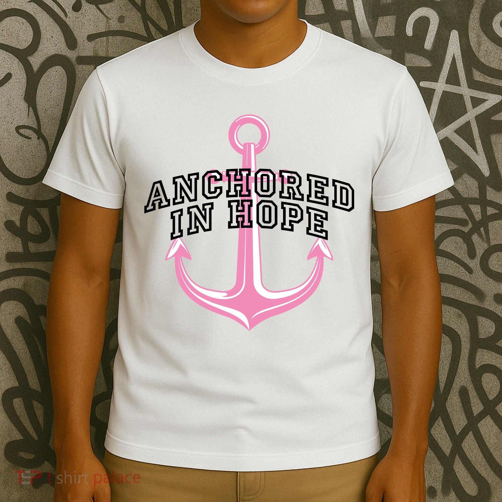 Anchored In Hope Breast Cancer Awareness T-Shirt
