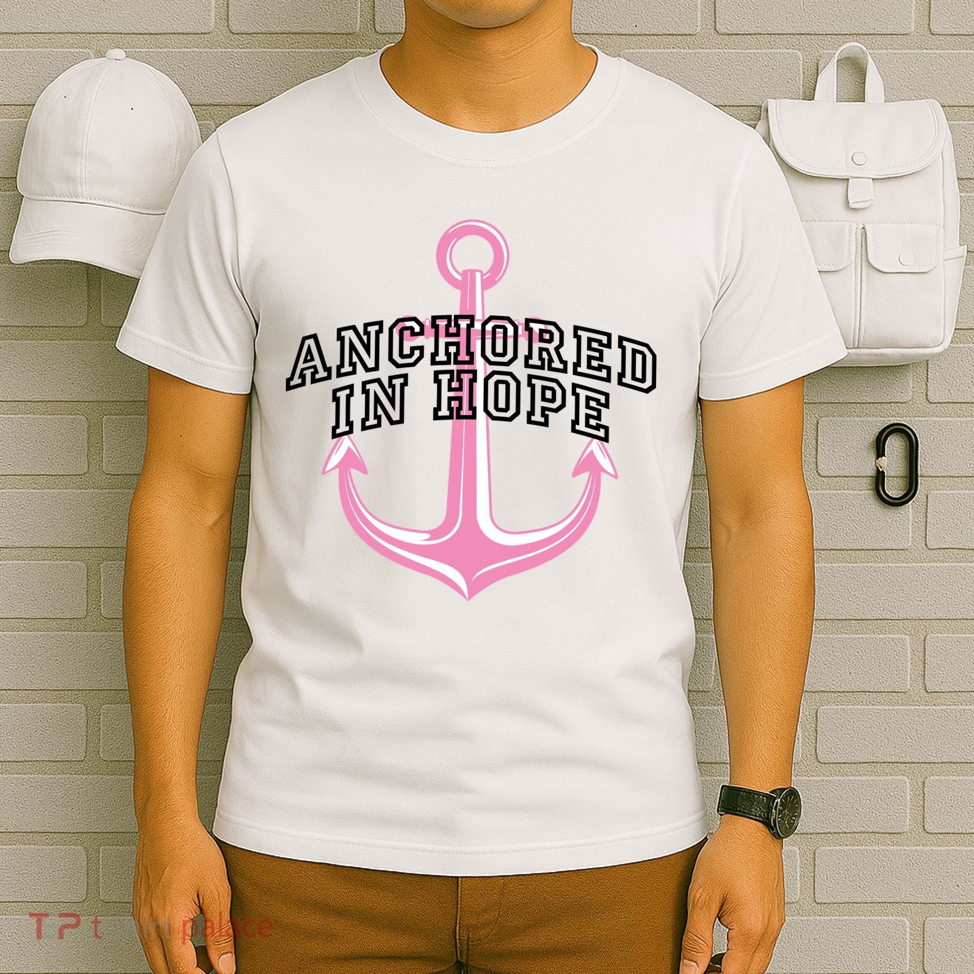Anchored In Hope Breast Cancer Awareness T-Shirt