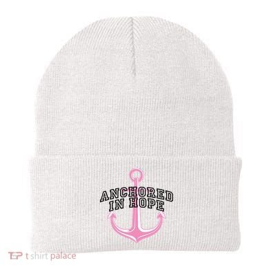 Anchored In Hope Breast Cancer Awareness Beanie
