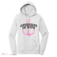 Anchored In Hope Breast Cancer Awareness Women's Hoodie thumb 0