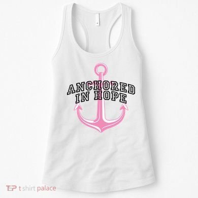 Anchored In Hope Breast Cancer Awareness Women's Tank Top