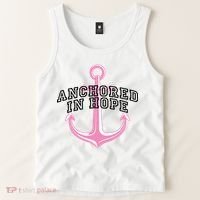 Anchored In Hope Breast Cancer Awareness Tank Top thumb 2