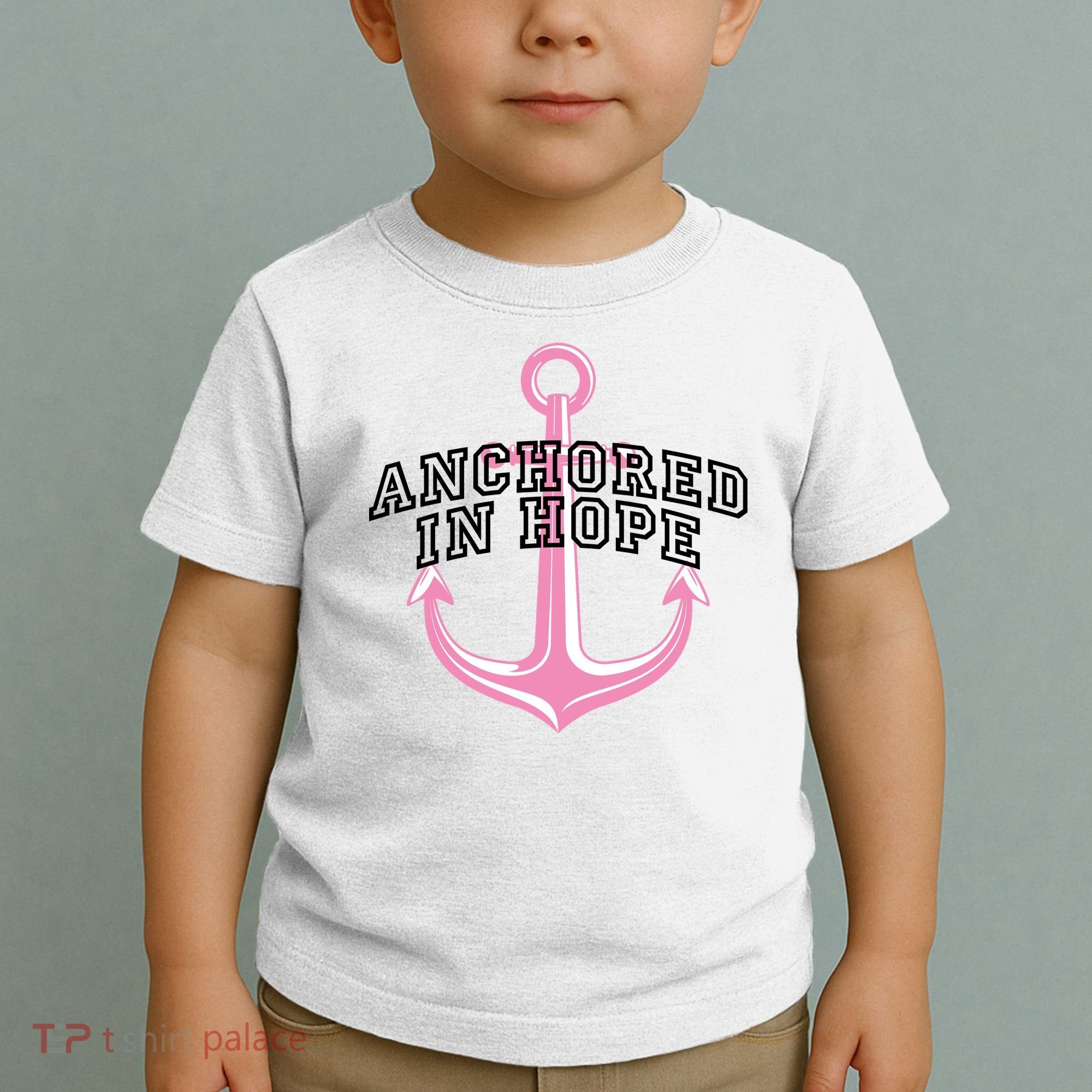 Anchored In Hope Breast Cancer Awareness Toddler T-Shirt