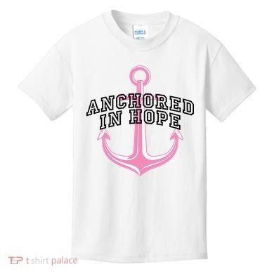 Anchored In Hope Breast Cancer Awareness Kids T-Shirt