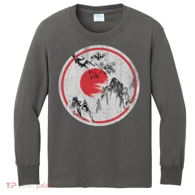 Ancient Mountain Kids Long Sleeve Shirt