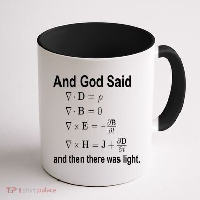 And God Said Formula Coffee Mug back