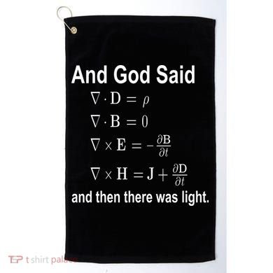 And God Said Formula Golf Towel