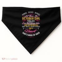 And God Said Let There Be October Girl USA-Made Doggie Bandana thumb 0