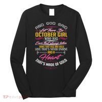 And God Said Let There Be October Girl Long Sleeve Shirt thumb 0