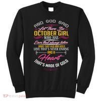 And God Said Let There Be October Girl Sweatshirt thumb 0