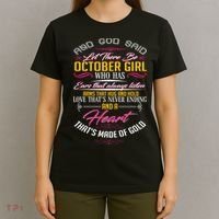 And God Said Let There Be October Girl T-Shirt thumb 4